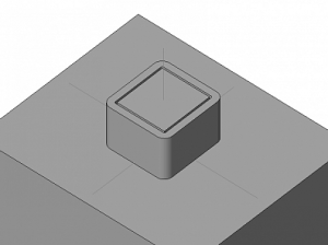 Коробка Накладная Plexo 80х84х53