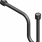 Трубка для манометра на вертикальном трубопроводе