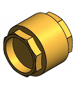 Обратный клапан латунный муфтовый Standard Hidraulica NY